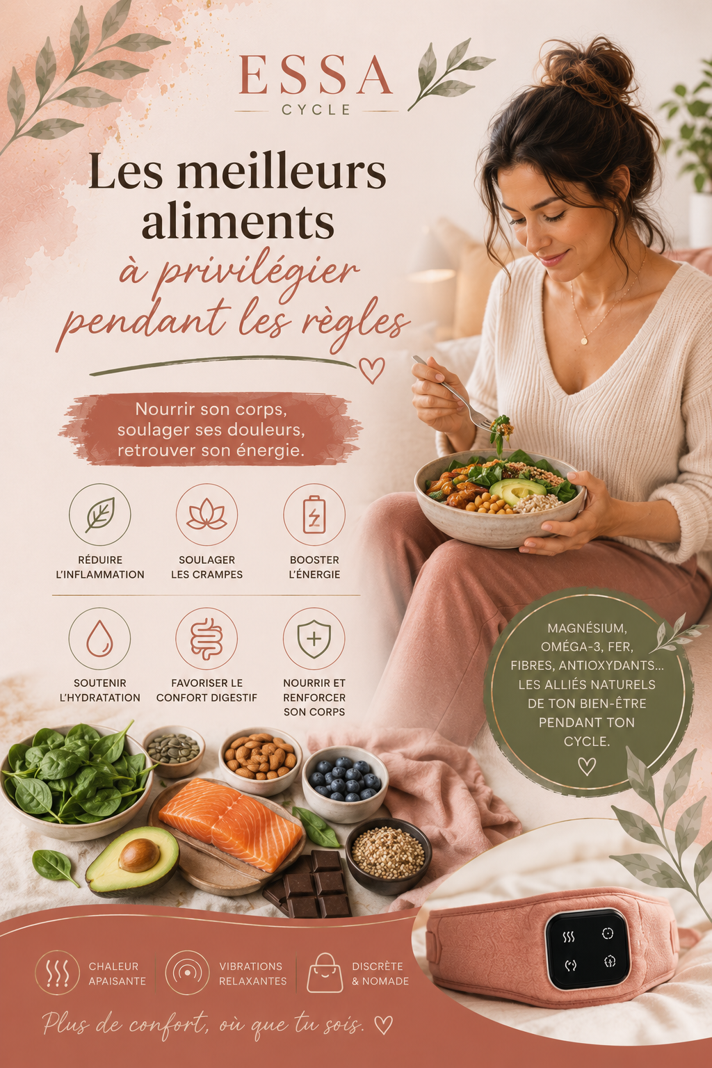 Les meilleurs aliments à privilégier pendant les règles