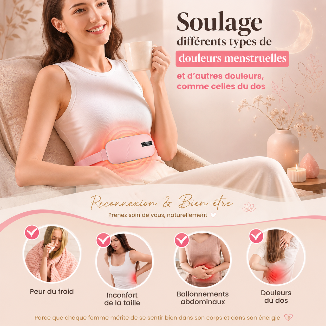 ceinture chauffante crampes menstruelles